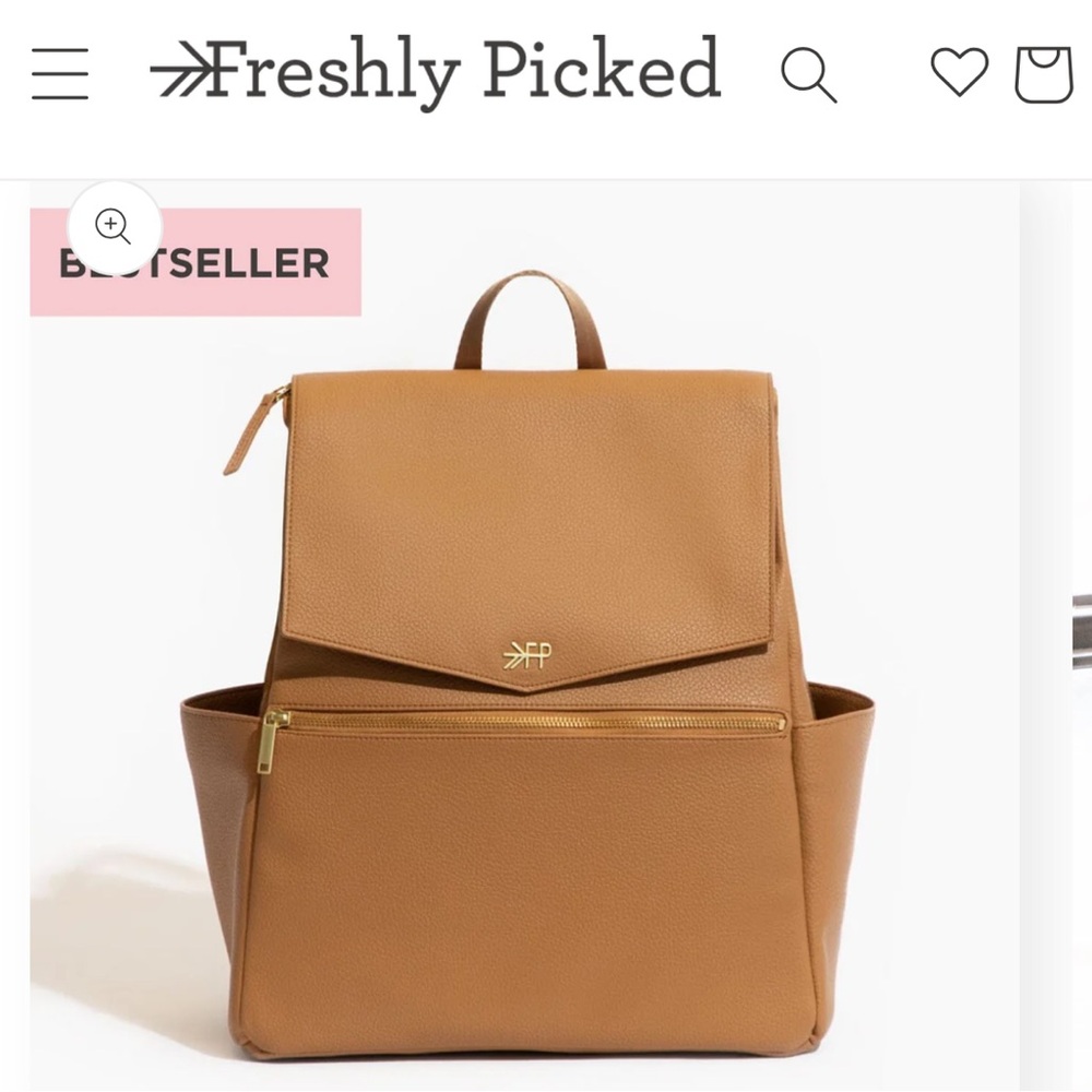 Freshly Picked classic diaper bag II in color butterscotch